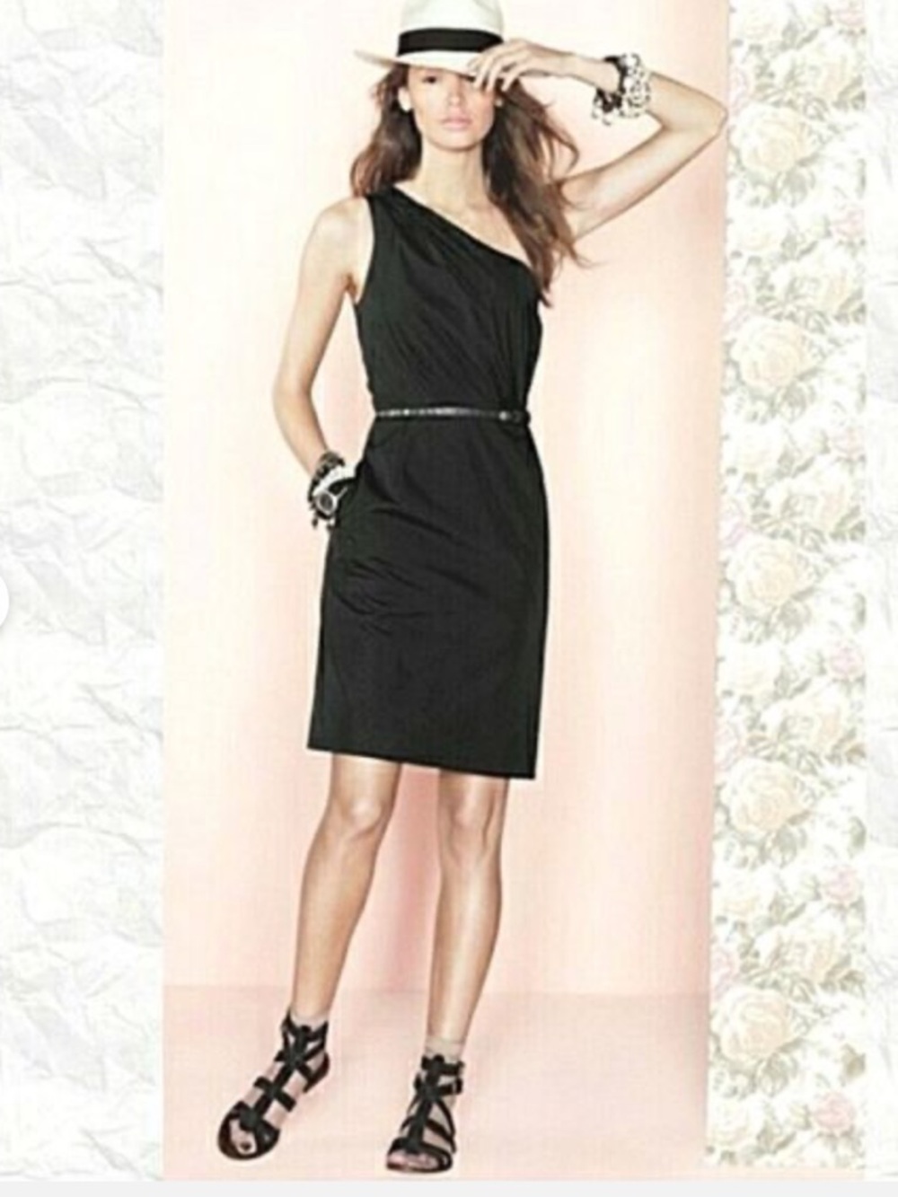 J. Crew Black One-Shoulder “Bridget” Sheath Dress 4